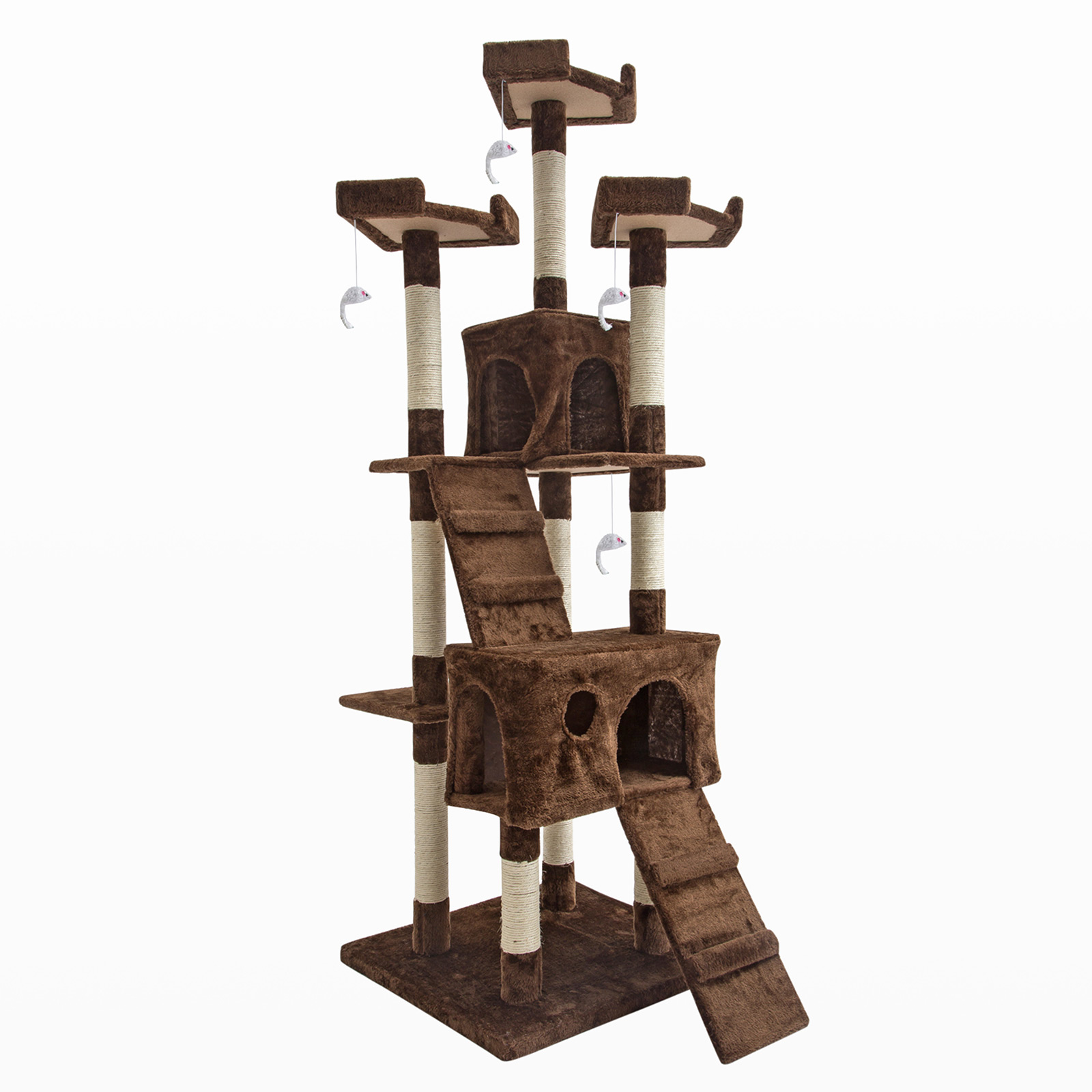 180cm Cat Tree Scratcher JUMBO - BROWN