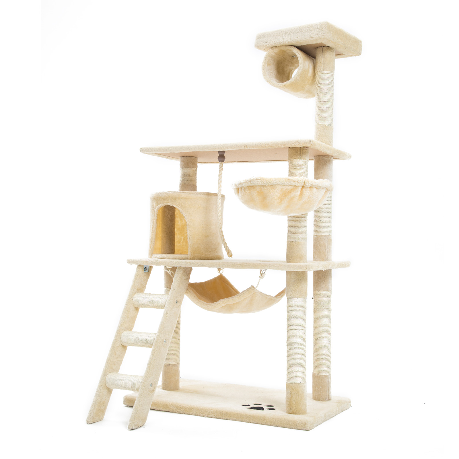 140cm Cat Tree Scratcher MAPLE - BEIGE