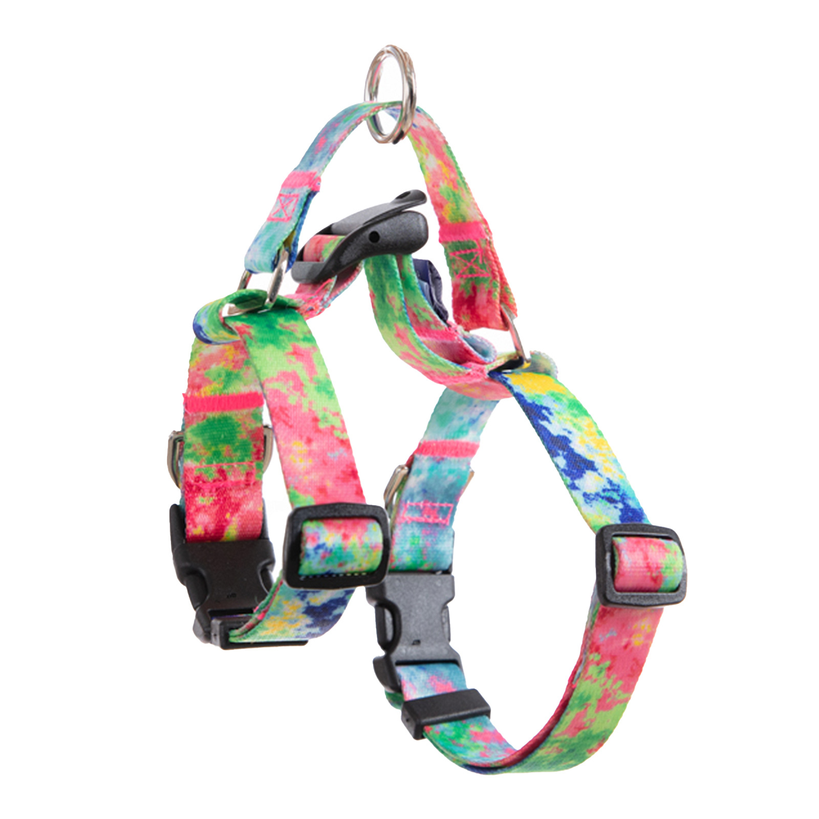 Double-Lined Straps Harness and Lead Set L - SWEET GREEN
