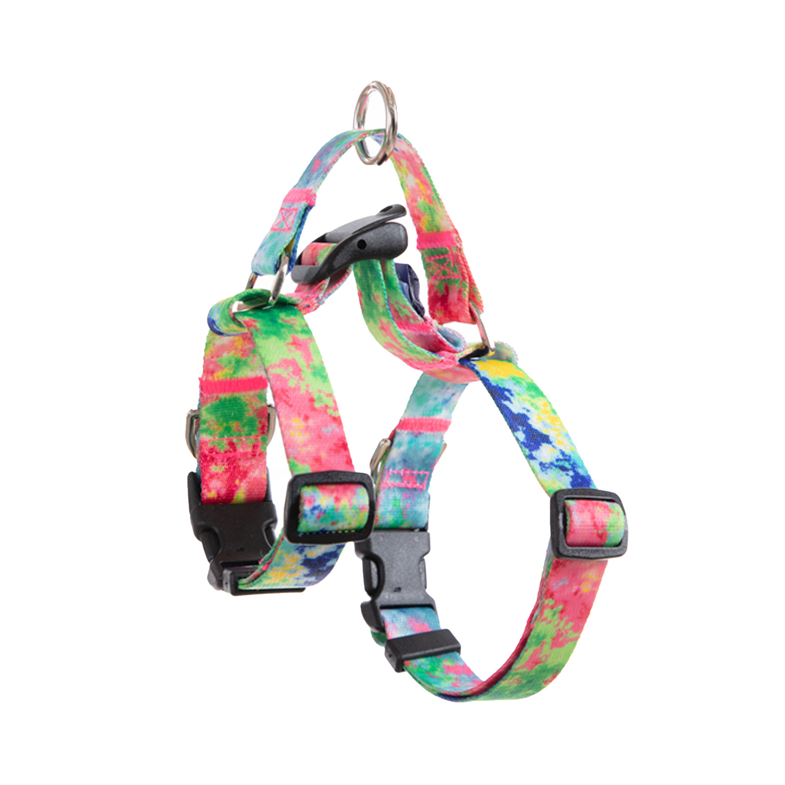 Double-Lined Straps Harness and Lead Set M - SWEET GREEN