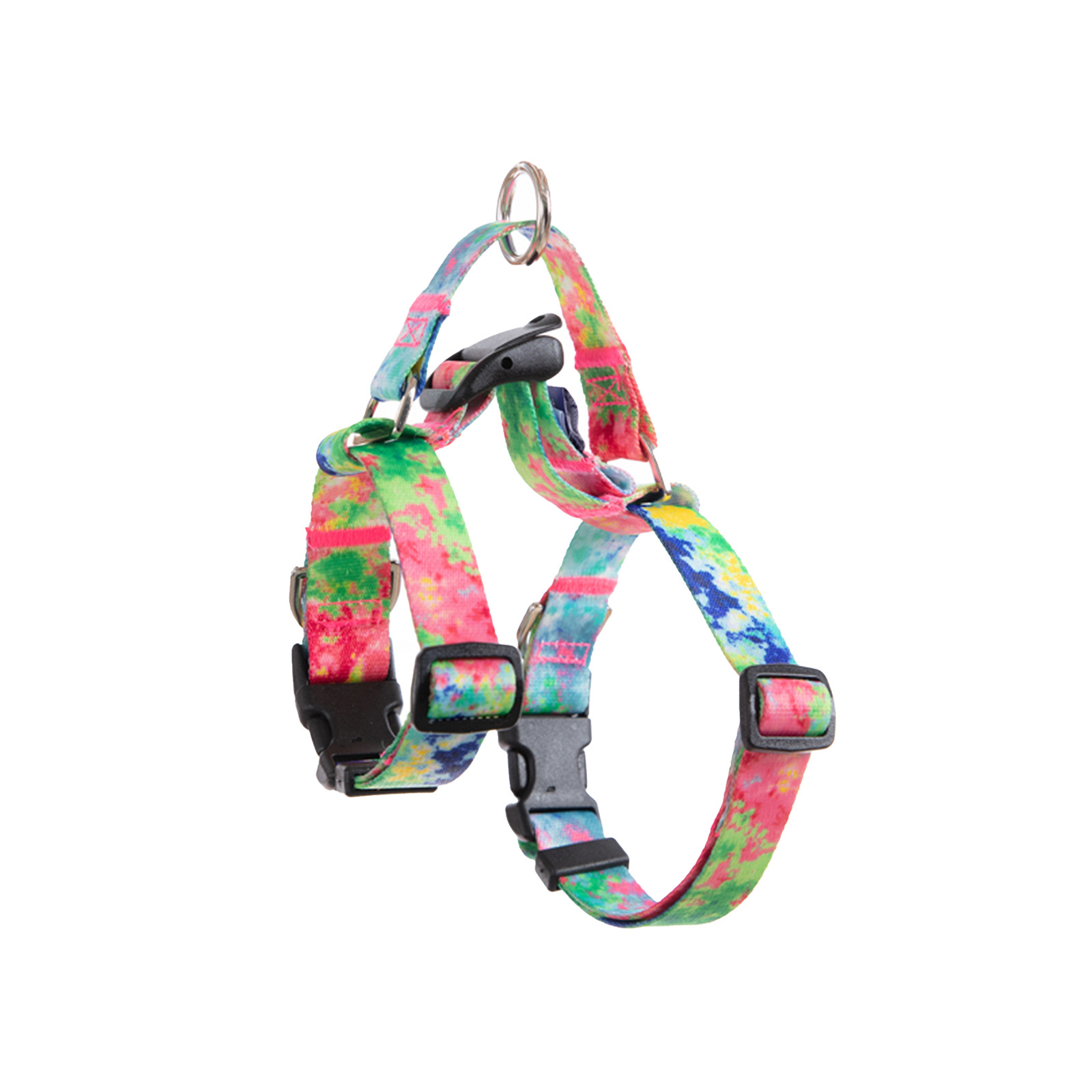 Double-Lined Straps Harness and Lead Set S - SWEET GREEN