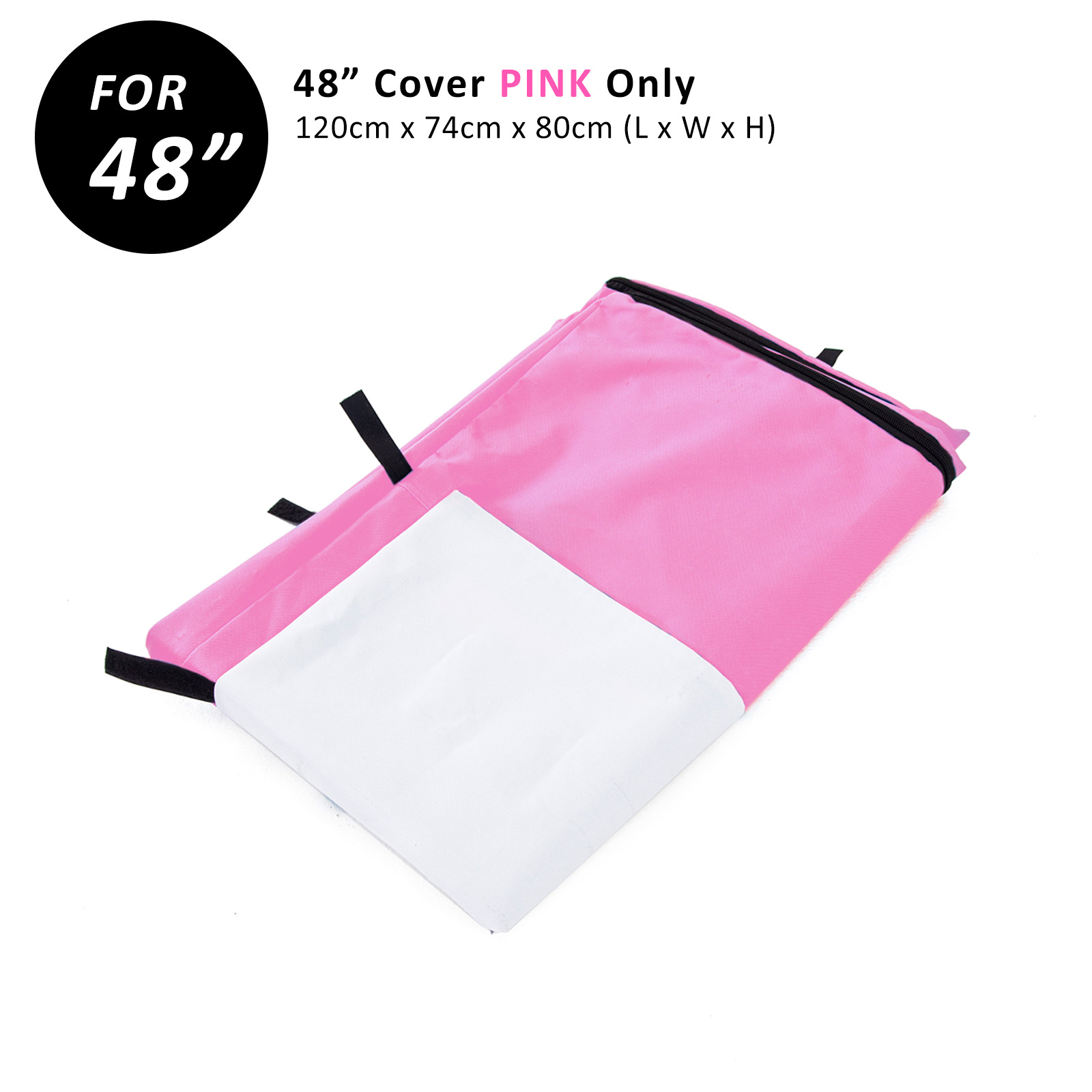 48in Cover for Wire Dog Cage - PINK