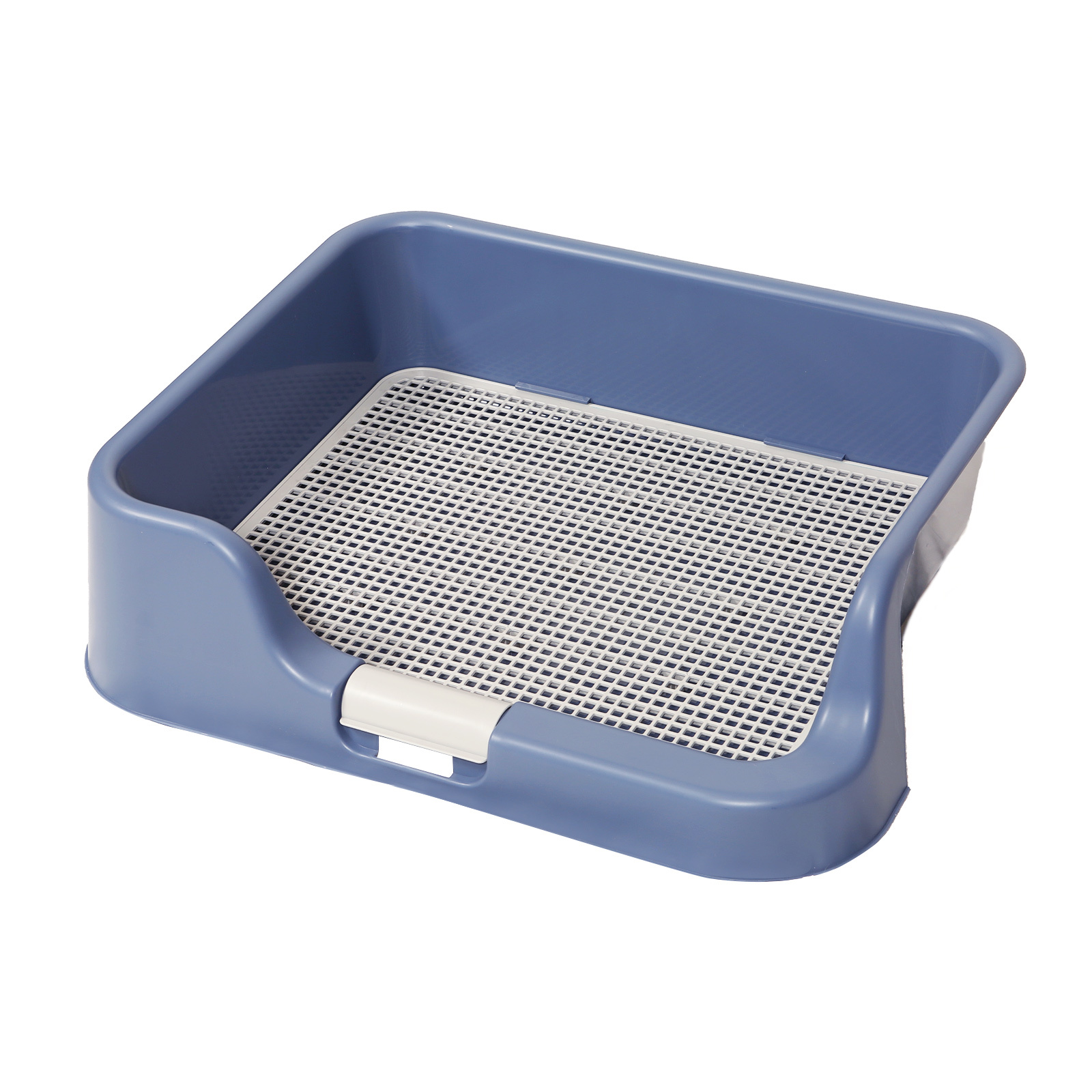 Pet Potty Tray Raised Walls T1 - BLUE