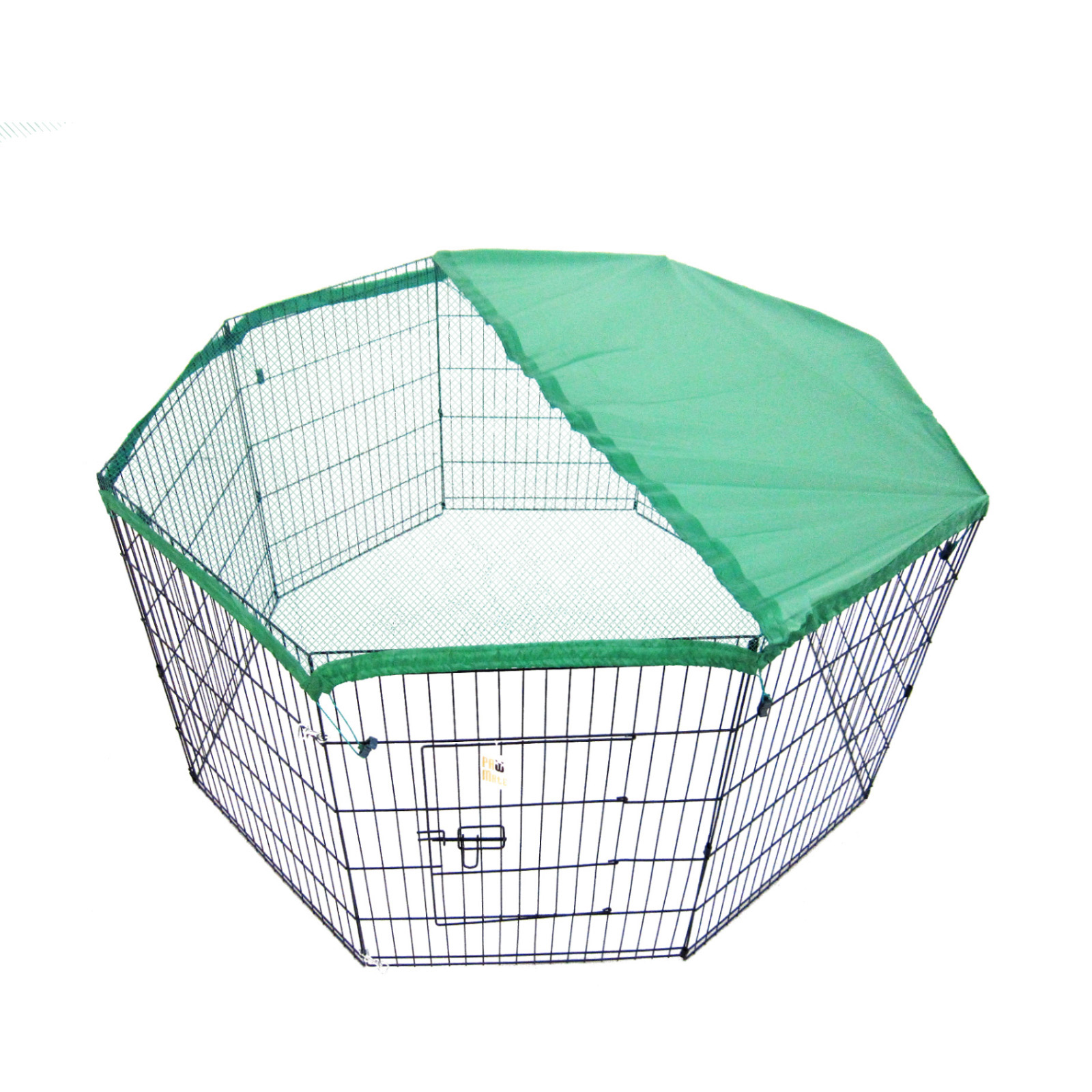 24in 8 Panel Foldable Pet Playpen With Cover