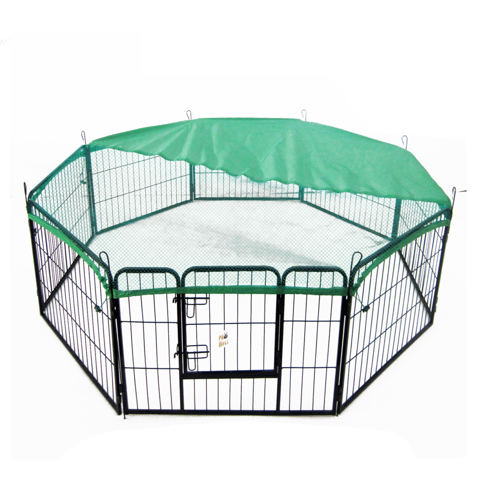 32in Heavy Duty 8 Panel Foldable Pet Playpen With Cover
