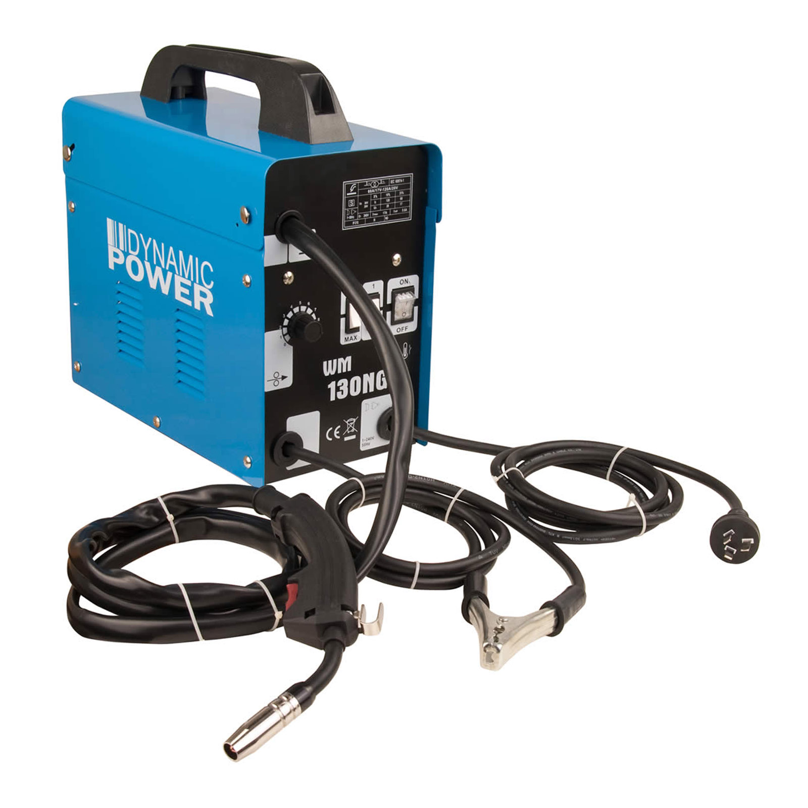  MIG  Gasless Welder  130Amp Dynamic Power