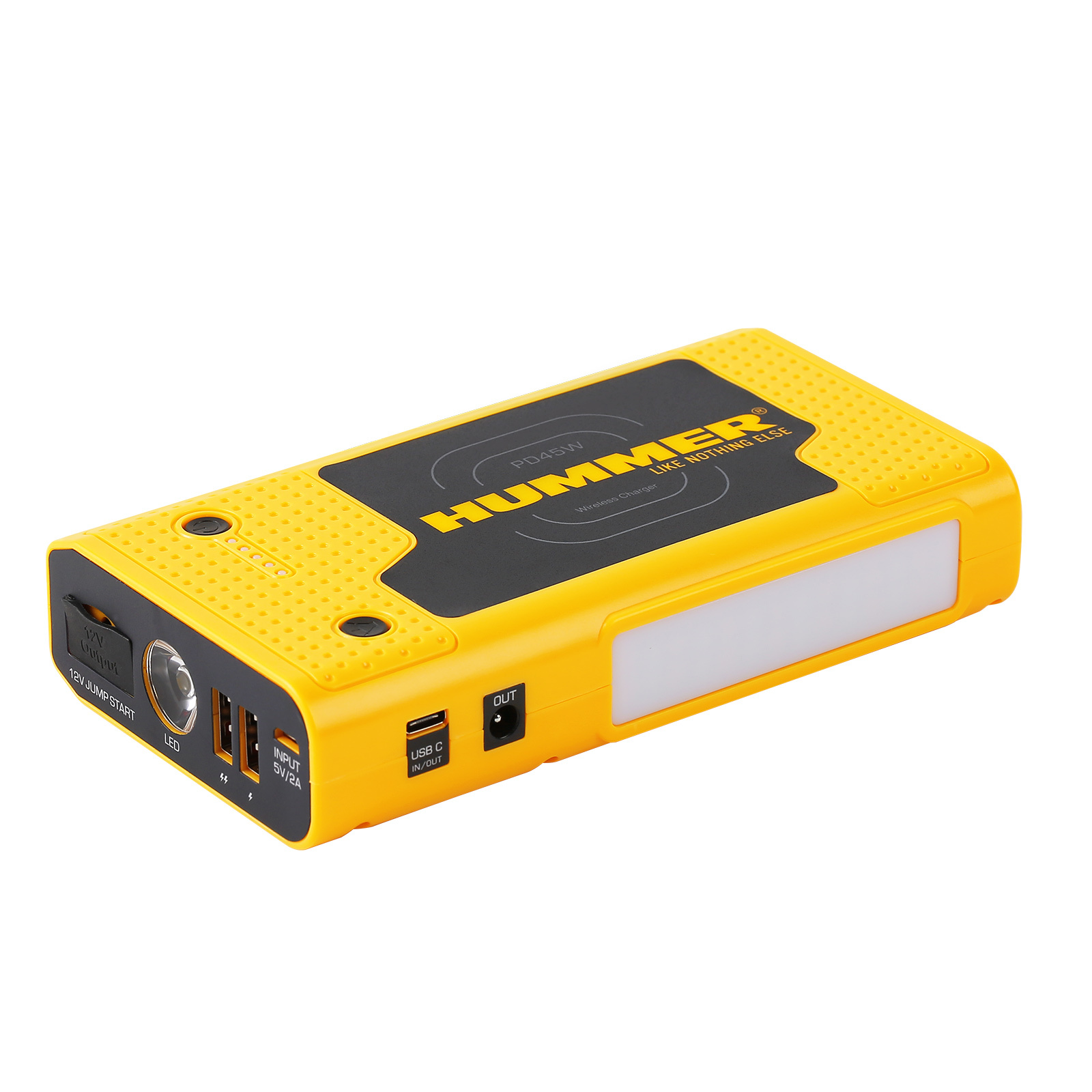 Hummer HX Pro 2000A Jump Starter USB-C Power Bank & Wireless Charger