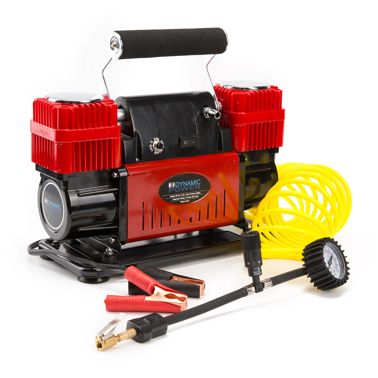 300L/MIN 12V Air Compressor - RED