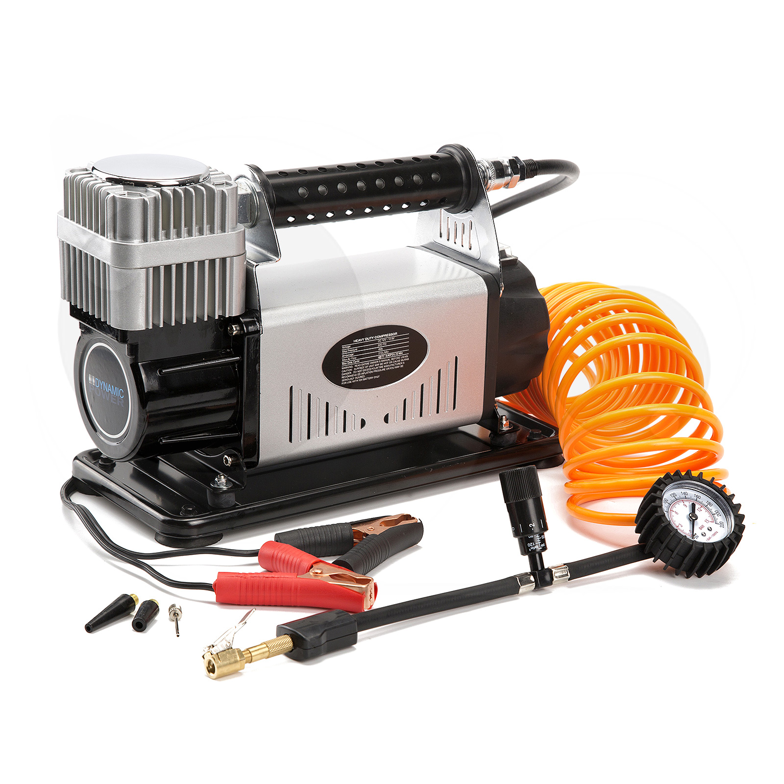 12v air compressor 210l min silver dynamic power