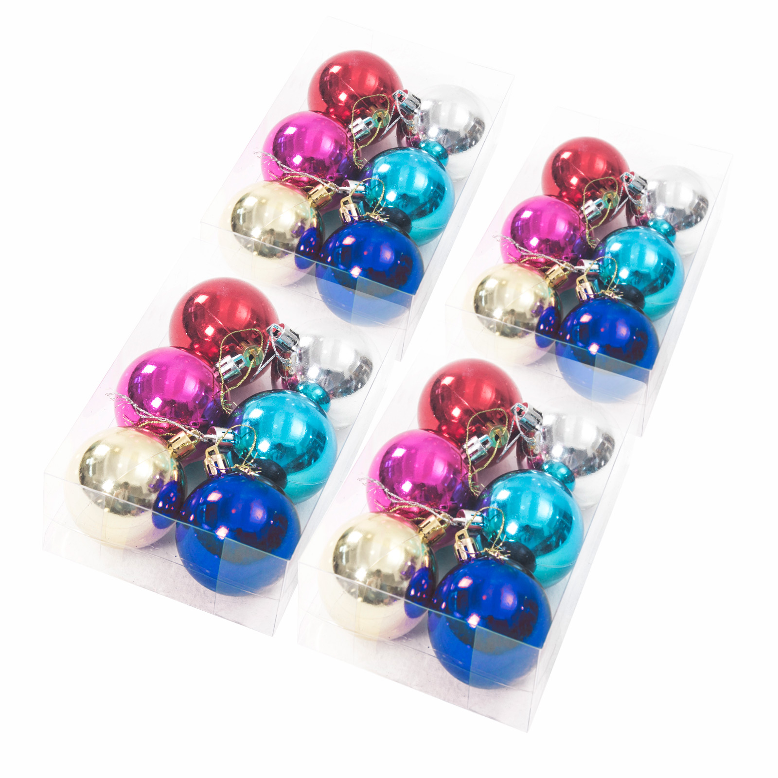 24x Christmas Balls Baubles Ornament