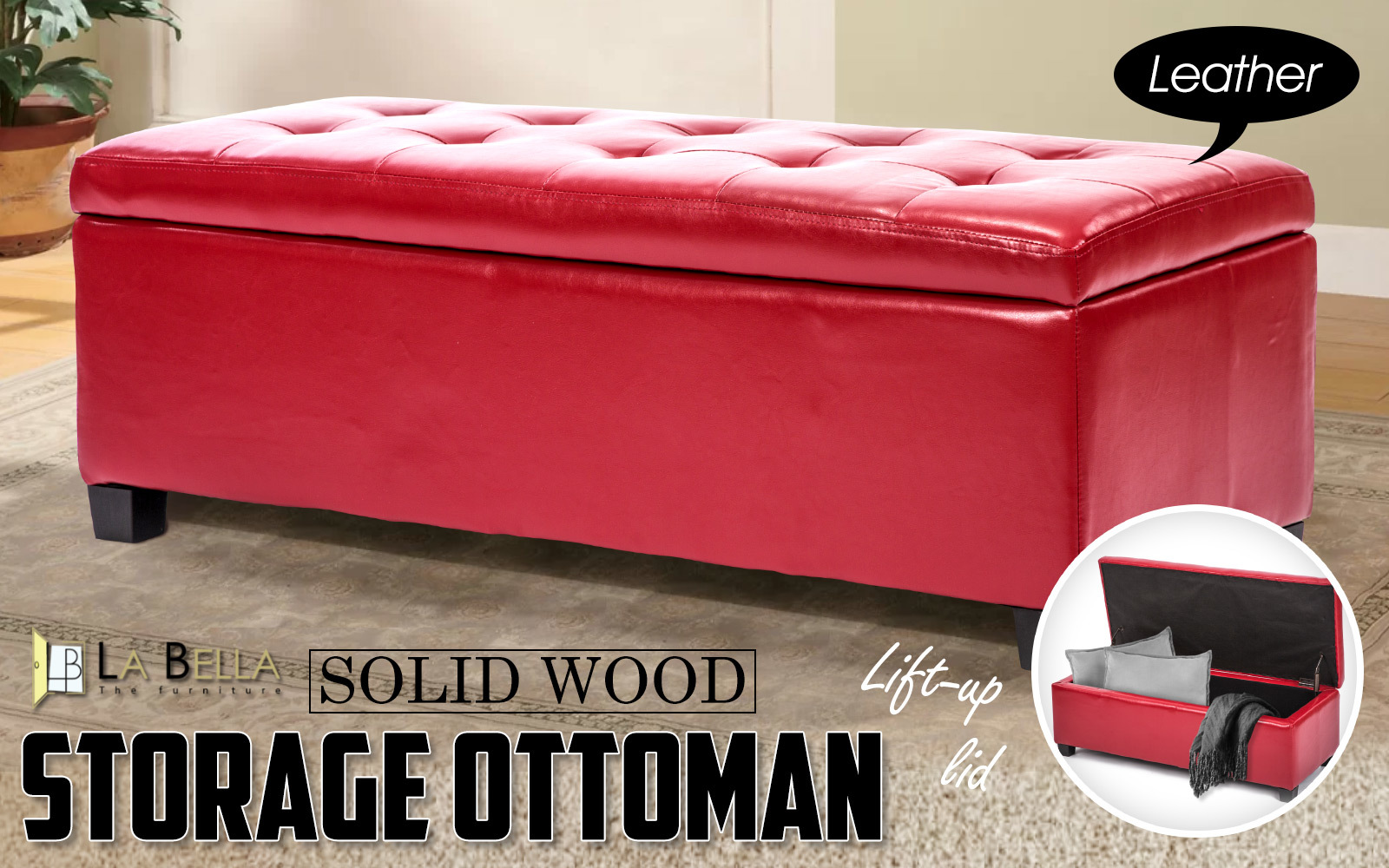 Storage Ottoman Blanket Box Linen Fabric Foot Stool Couch Bed LARGE - Picture 96 of 118