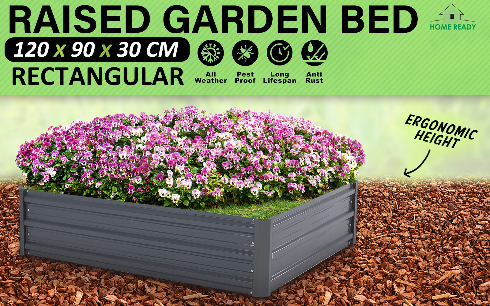 Greenhouse Cover Raised Garden Bed Stand Galvanised Steel Planter Grow Plant - Picture 30 of 194