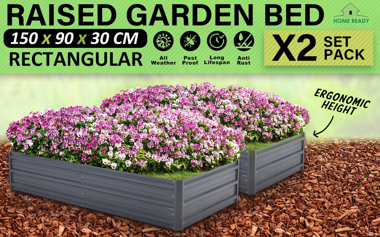 Greenhouse Cover Raised Garden Bed Stand Galvanised Steel Planter Grow Plant - Picture 52 of 194