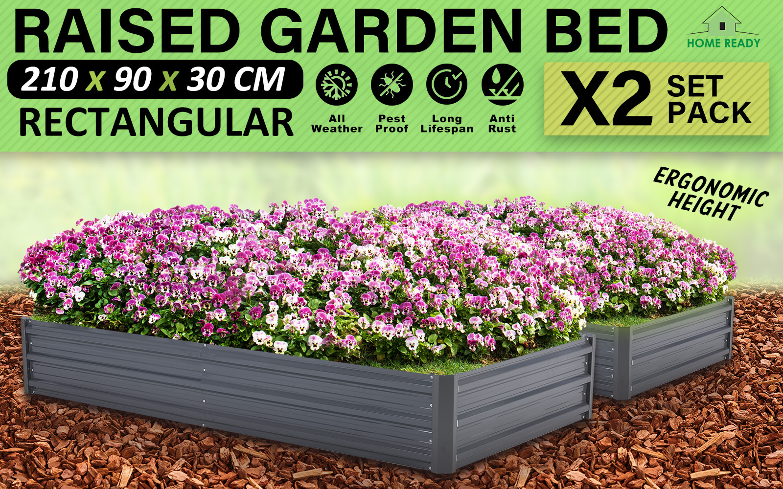 Greenhouse Cover Raised Garden Bed Stand Galvanised Steel Planter Grow Plant - Picture 100 of 194