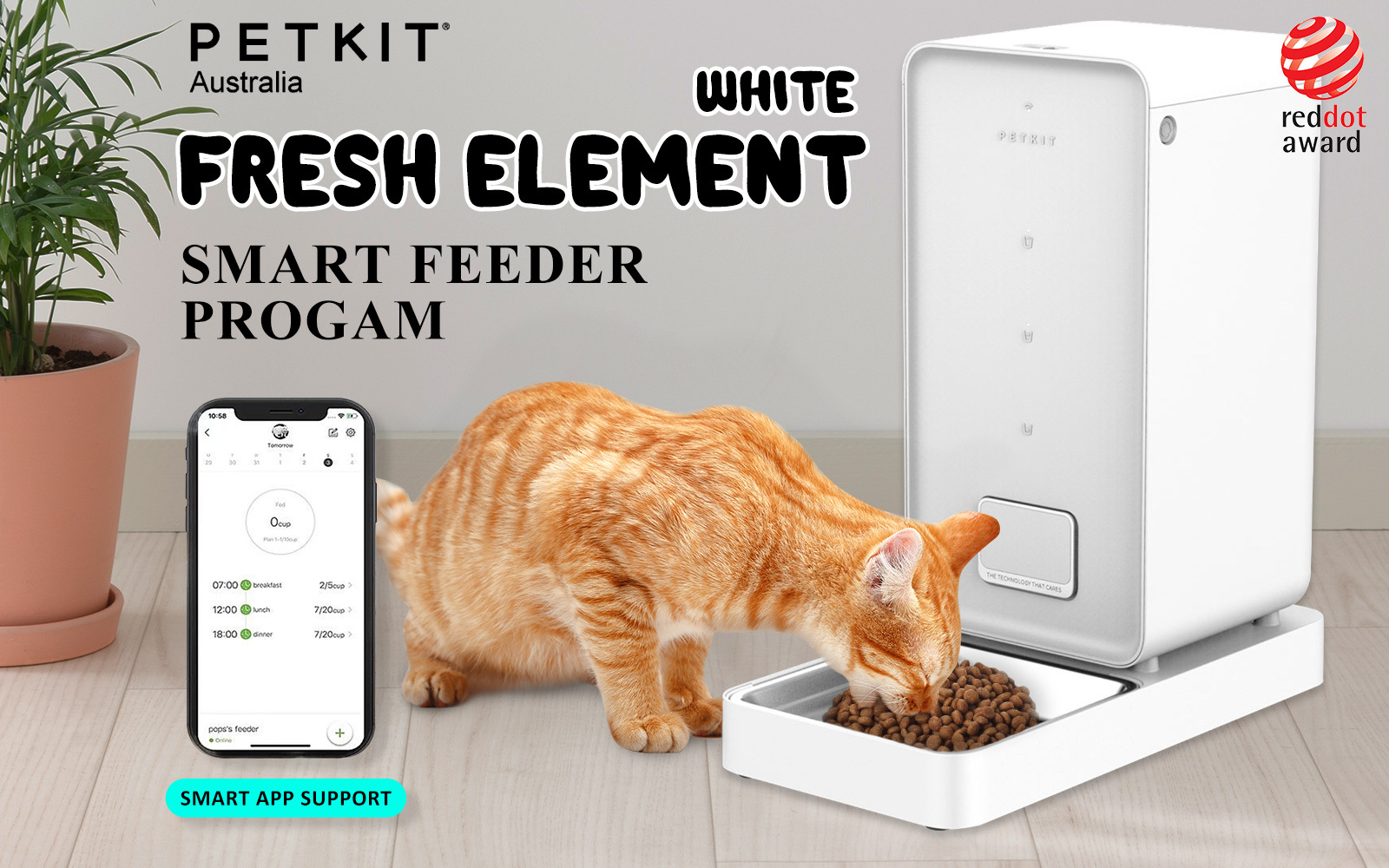 PETKIT FRESH ELEMENT Smart Feeder Dog Cat Automatic Program Feed Clean