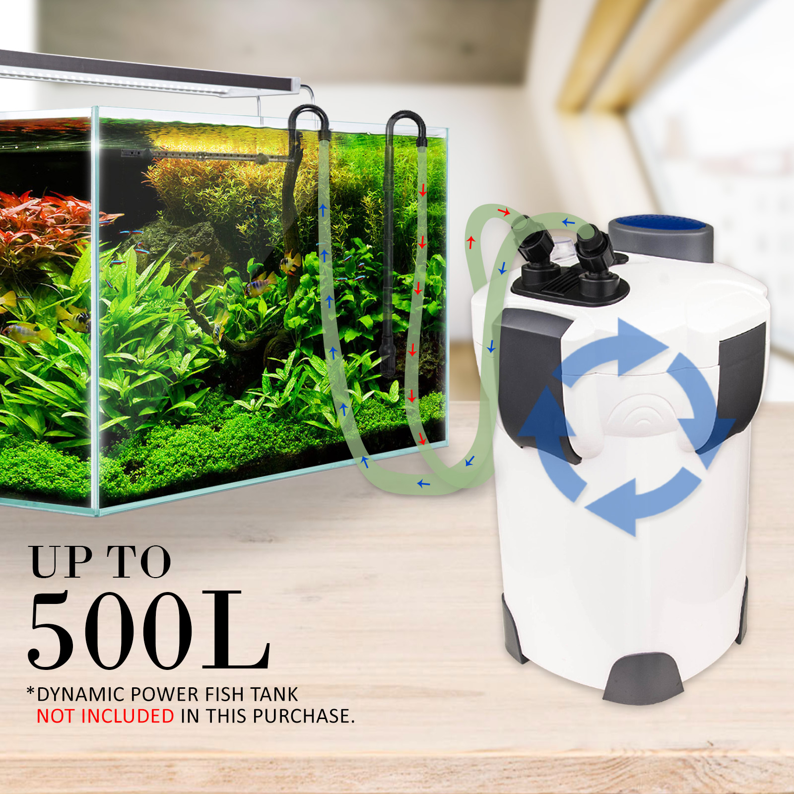 Aquarium External Canister Filter Aqua Fish Tank 400 1000 1400 2000 10000L/H eBay