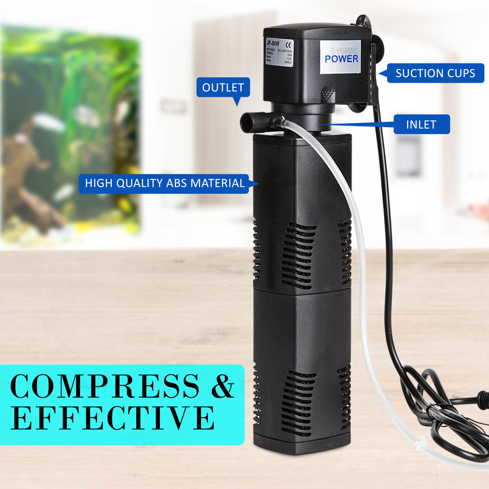 Aquarium Submersible Filter Pump Dynamic Power