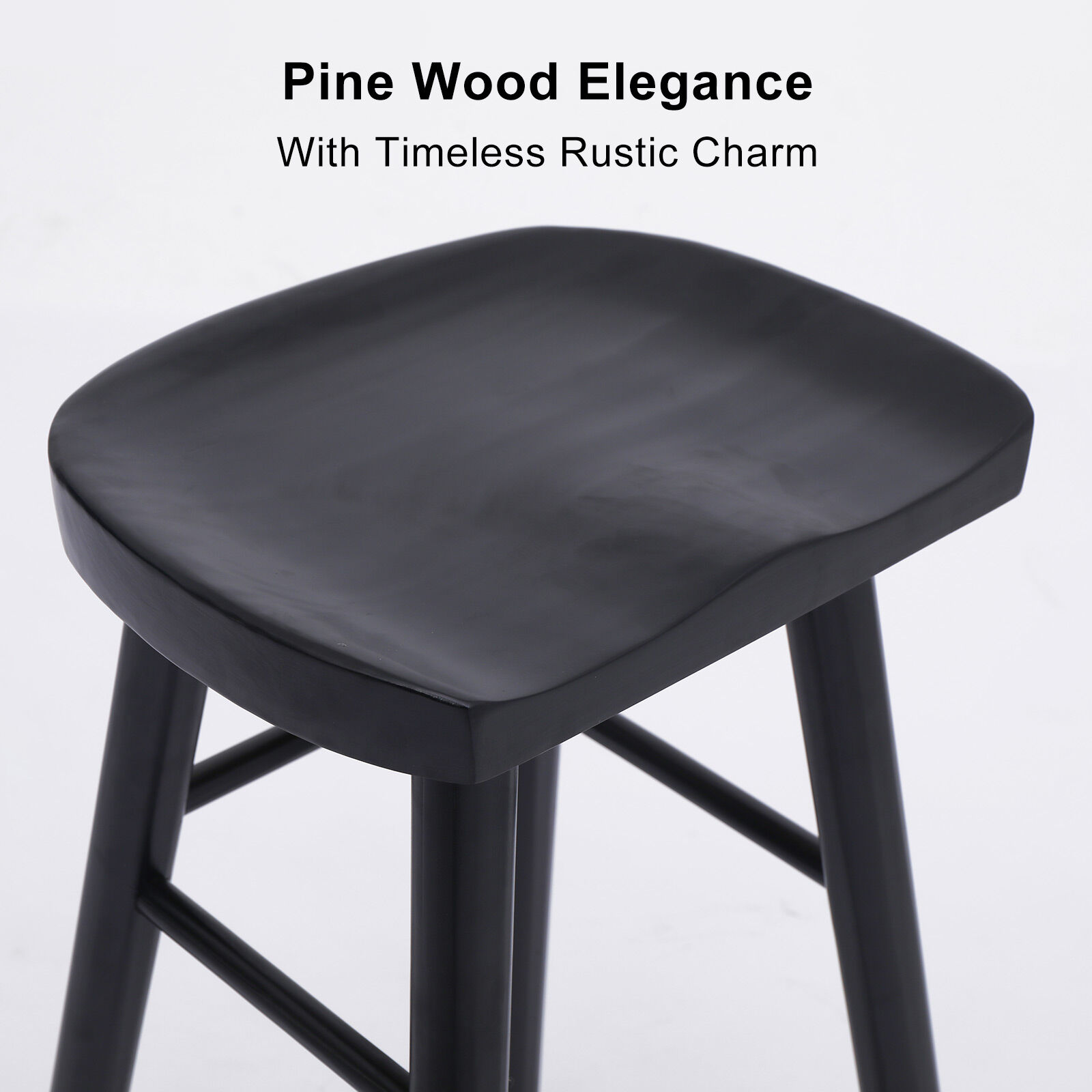 2X 4X Natural Wood Bar Stools 65cm - Kitchen Counter Barstool Scandinavian Chair - Picture 94 of 101