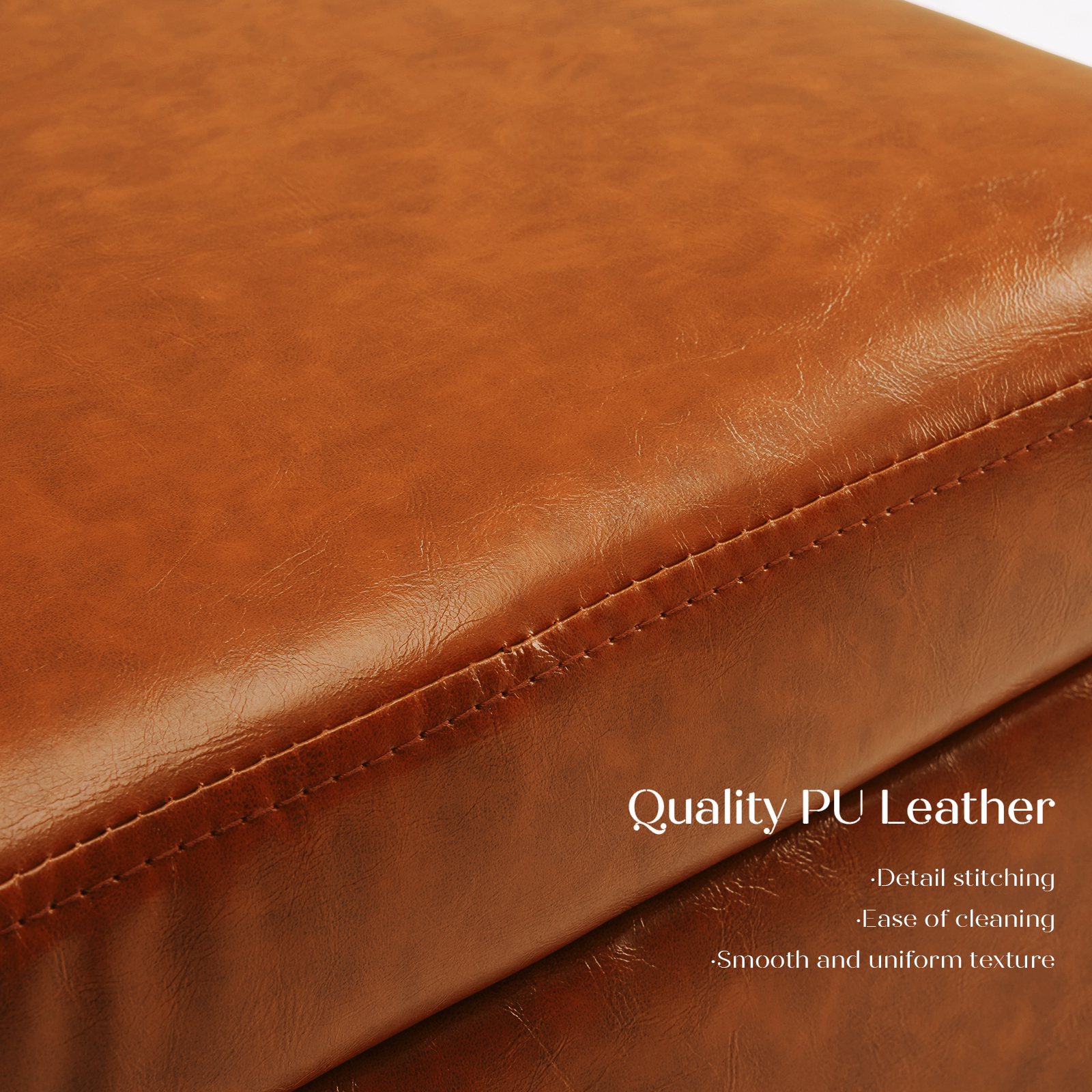Storage Ottoman Cube Seat Blanket Chest Couch Tuffet Foot Stool PU Leather VAR - Picture 41 of 180