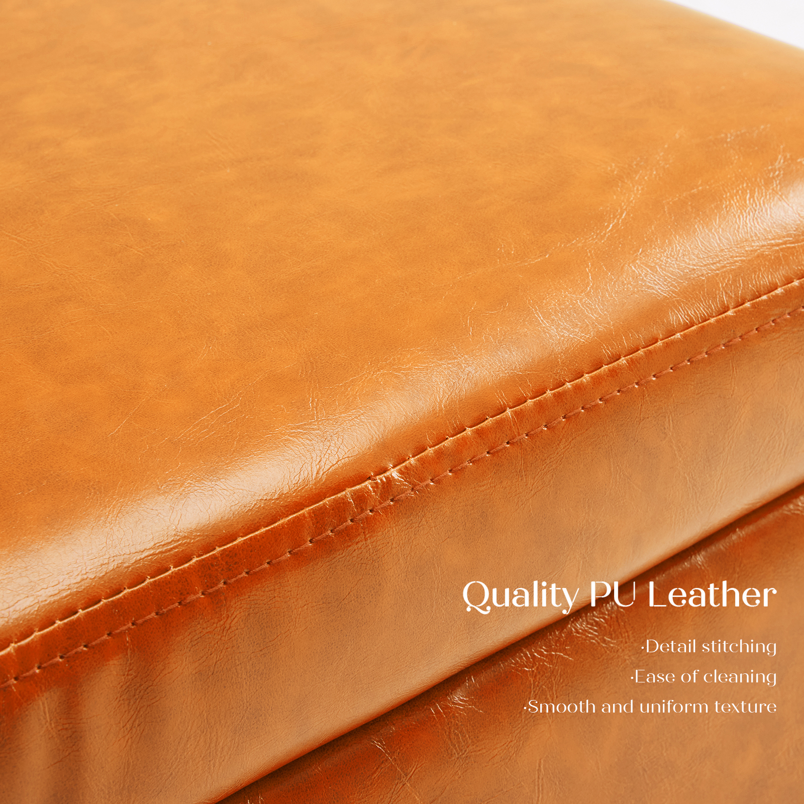 Storage Ottoman Cube Seat Blanket Chest Couch Tuffet Foot Stool PU Leather VAR - Picture 137 of 180
