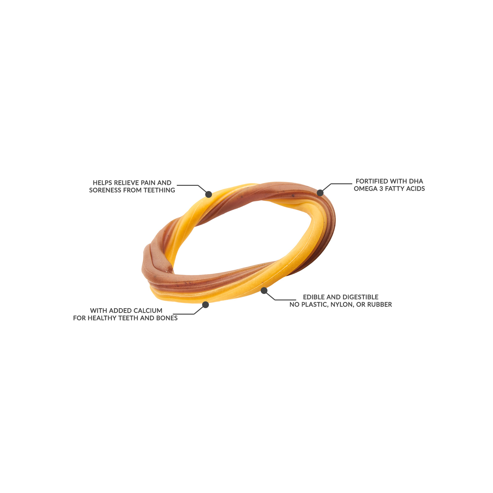 NPIC Natural Treats N-Bone® Puppy Teething Ring Pumpkin ...