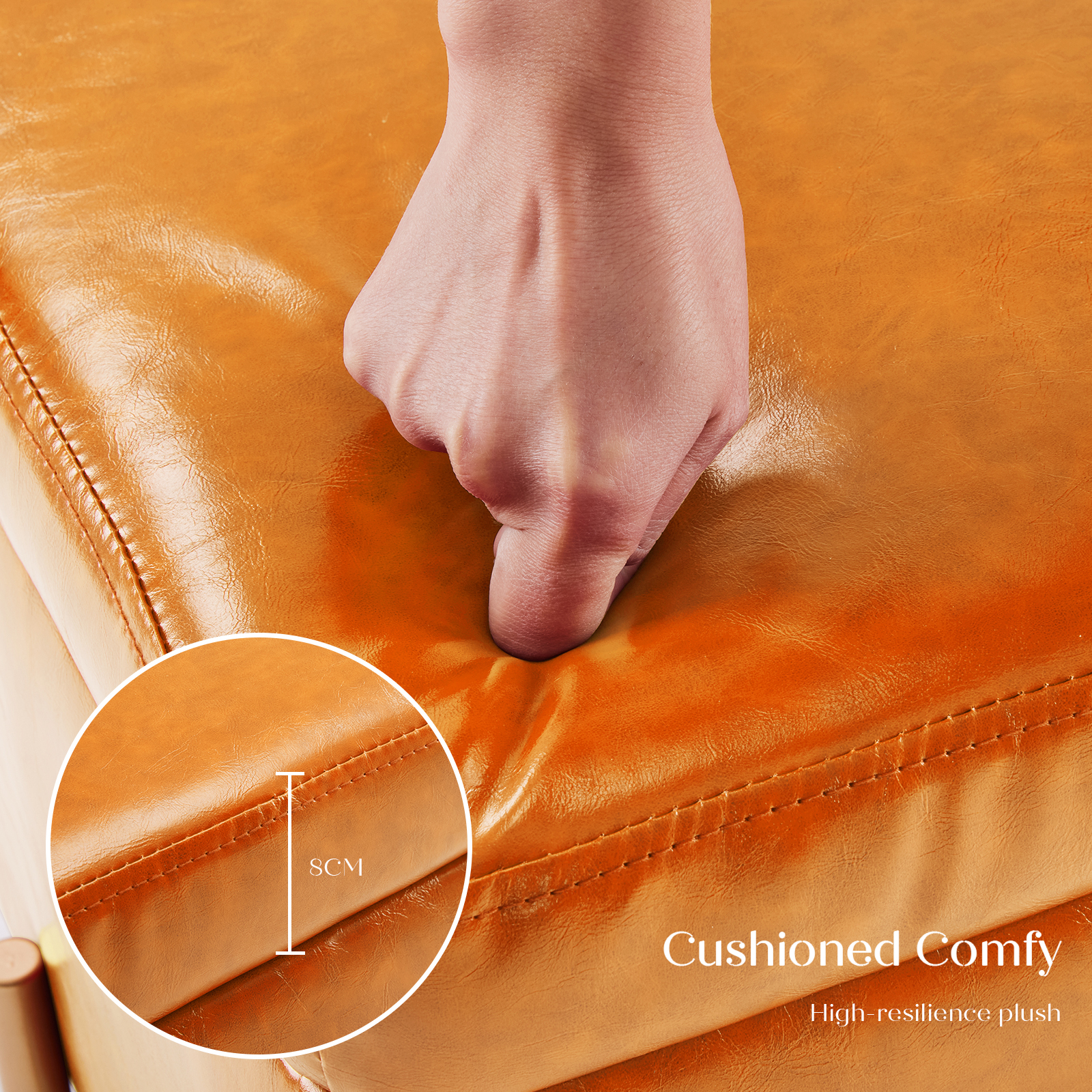 Storage Ottoman Cube Seat Blanket Chest Couch Tuffet Foot Stool PU Leather VAR - Picture 139 of 180