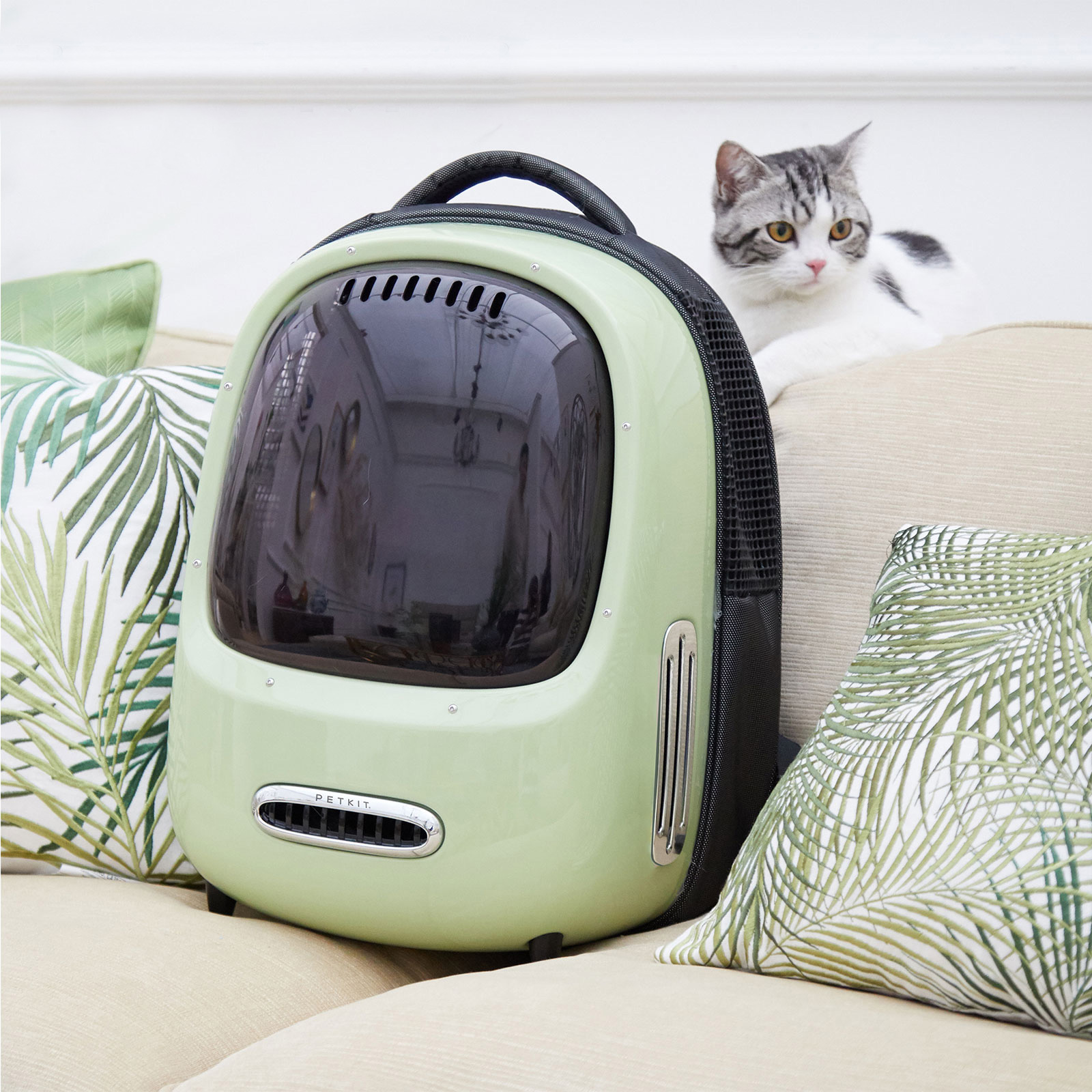 PETKIT BREEZY Cat Backpack AVOCADO GREEN PetKit