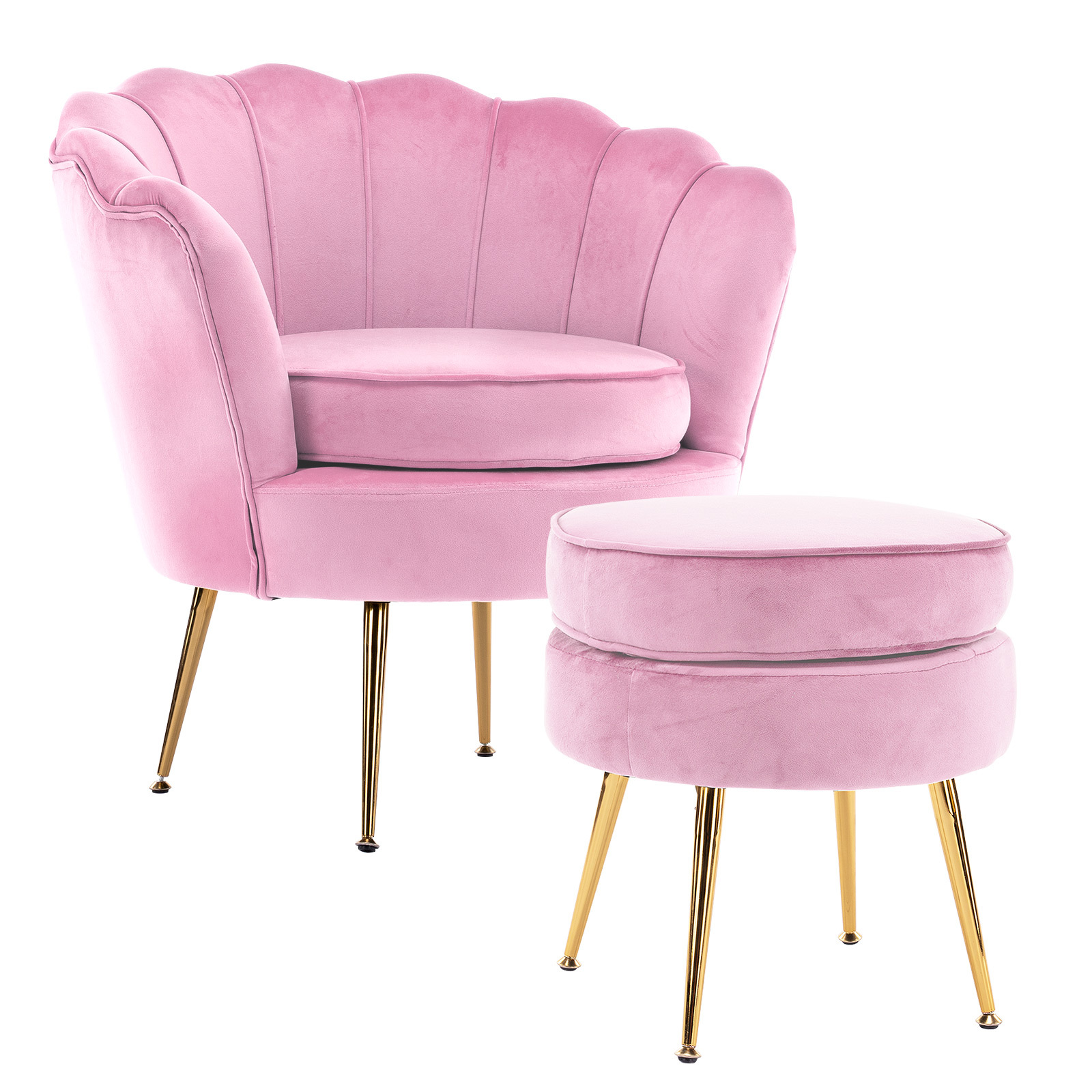 Scallop dressing table cheap chair